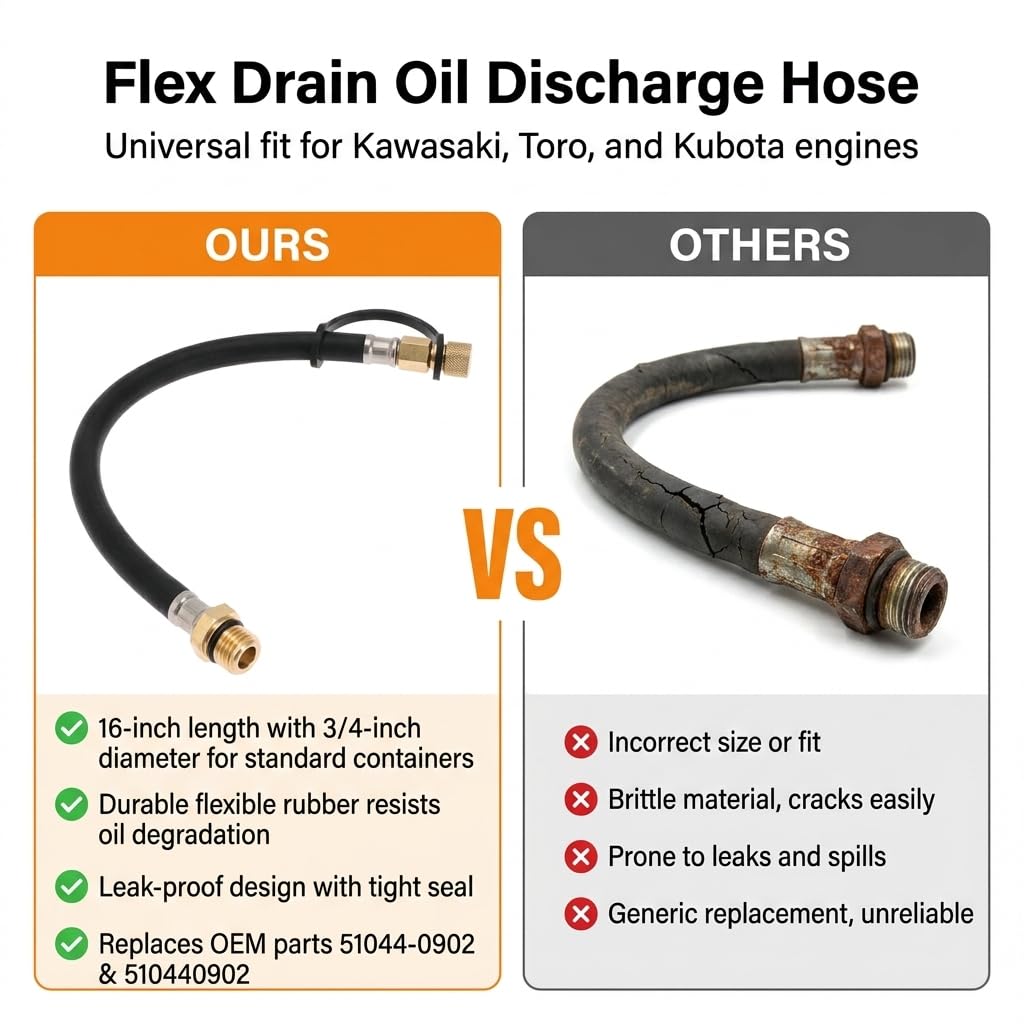Amazon.com: Flex Drain Hose for Kawasaki FR730V FR691 FR691V